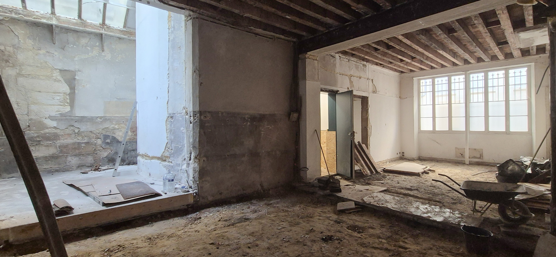 jabrun aménagement bureaux bordeaux chantier