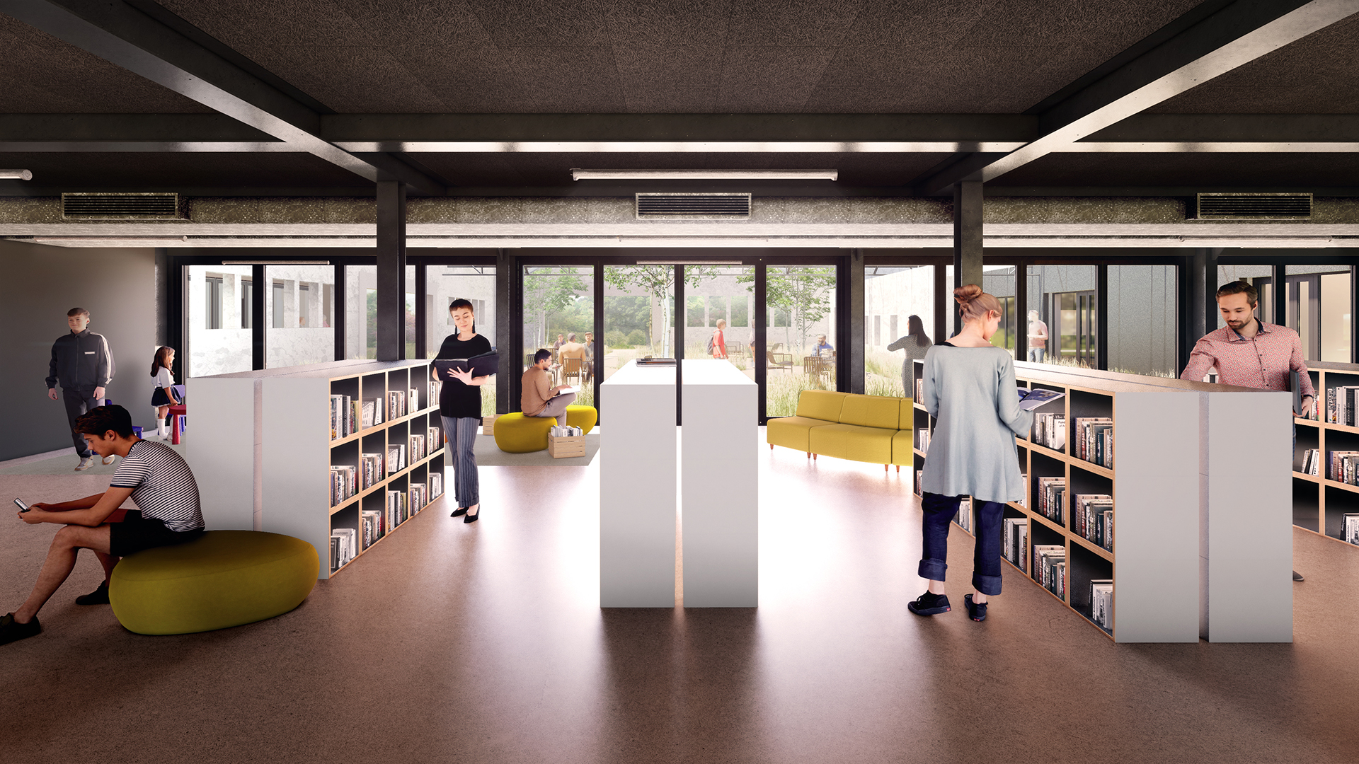 teton friche 3D médiathèque