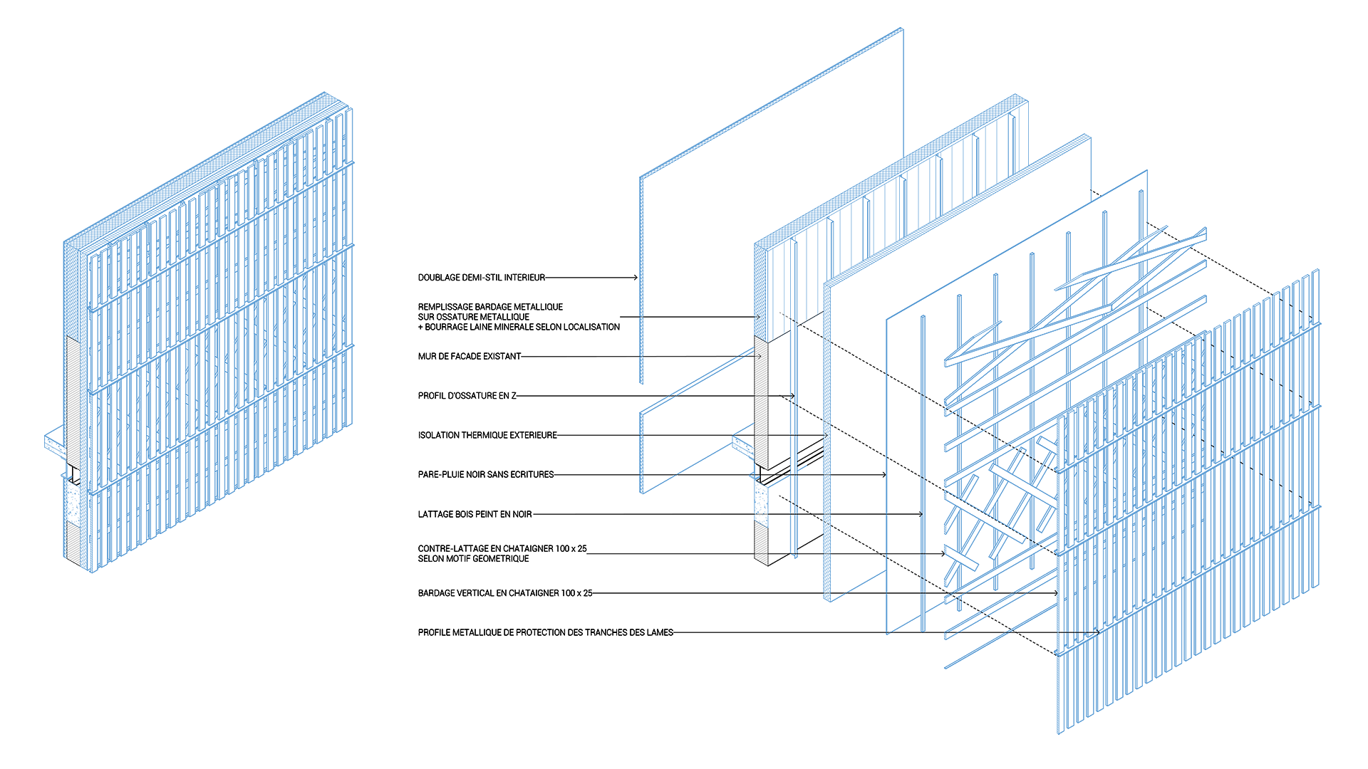 teton friche détail façade