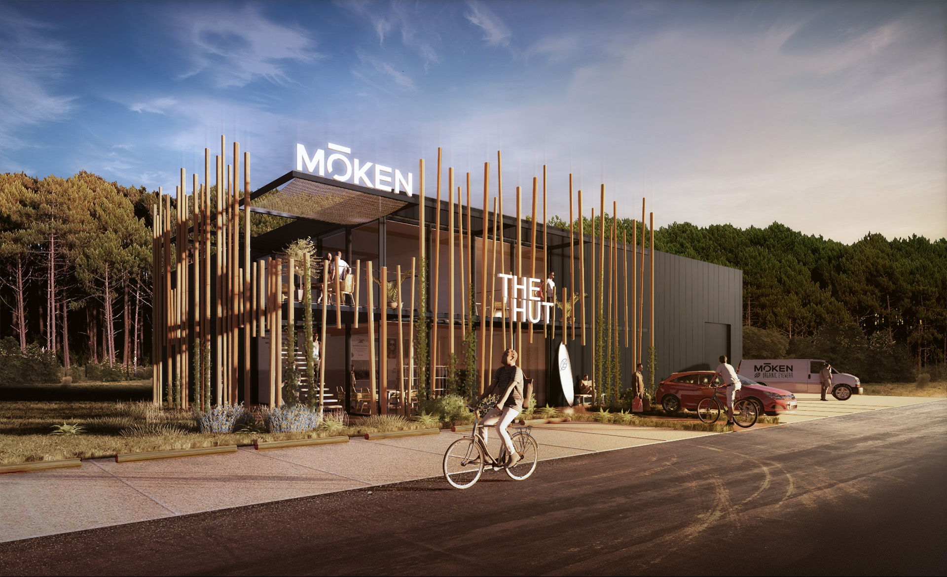 Soorts-Hossegor ZA pedebert siège moken perspective projet