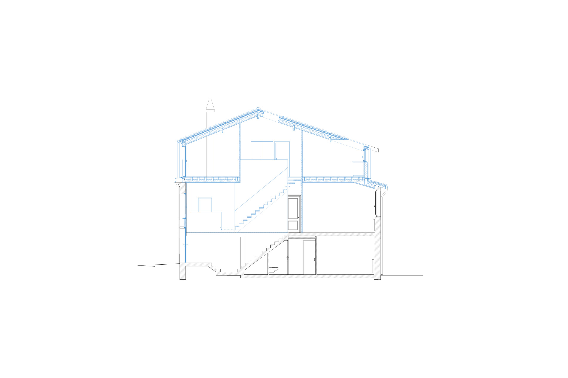 leyronniere surélévation échoppe coupe projet