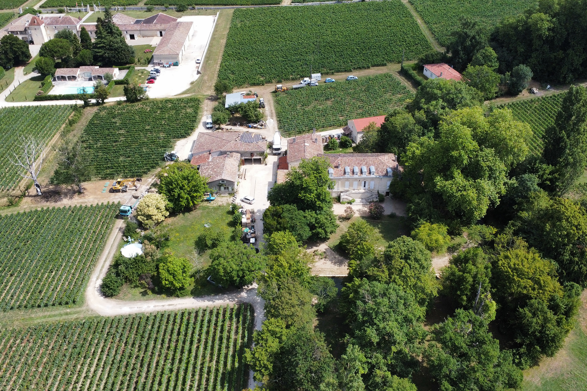 coutet viticole photo photo aérienne